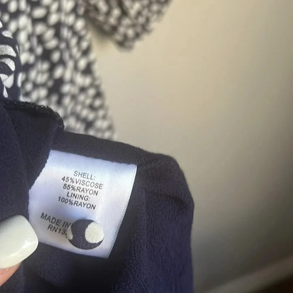 Privacy Please x revolve Geneva Mini Dress in Navy Not Dot - Picture 9 of 11